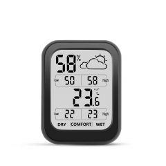 YH-322 Home Weather Station Thermometer Hygrometer Indoor Outdoor Temperature Humidity Monitor Garden Weather Station