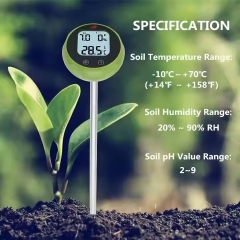 D200 Agriculture Soil Temperature/moisture Meter Digital Soil Meter for Garden