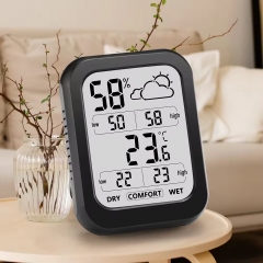 YH-322 Home Weather Station Thermometer Hygrometer Indoor Outdoor Temperature Humidity Monitor Garden Weather Station