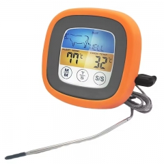 YH-1902 Digital Smart Colorful Screen Meat Thermometer with Backlight for Kitchen and Outdoor BBQ Meat Food Thermometer 1902