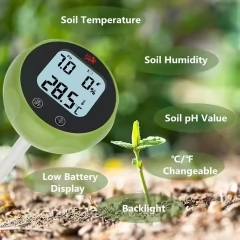 D200 Agriculture Soil Temperature/moisture Meter Digital Soil Meter for Garden