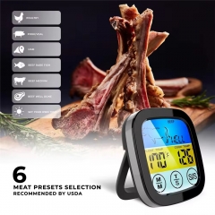 YH-1902 Digital Smart Colorful Screen Meat Thermometer with Backlight for Kitchen and Outdoor BBQ Meat Food Thermometer 1902