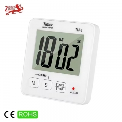 TM-5 New Product Portable White Cube Stopwatch Function Cooking Kitchen Timer
