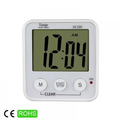 DC100 Factory Wholesale Magnetic Digital Loud Alarm Kitchen Timers for Cooking Logo Customized LCD Display Fashionable Home Kitchen