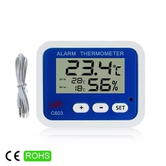 C603 Refrigerating Chamber Temperature Indoor Room Hygrometer Digital Fridge Thermometer Temperature Sensor ABS Stock Thermostat Odm