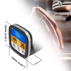 YH-1902 Digital Smart Colorful Screen Meat Thermometer with Backlight for Kitchen and Outdoor BBQ Meat Food Thermometer 1902