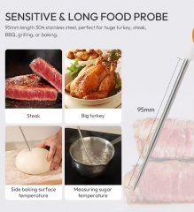 KT600 Folding LCD Display Probe Instant Read Barbecue Meat Cooking Grill Oven BBQ Household Digital Food Thermometer for Kitchen