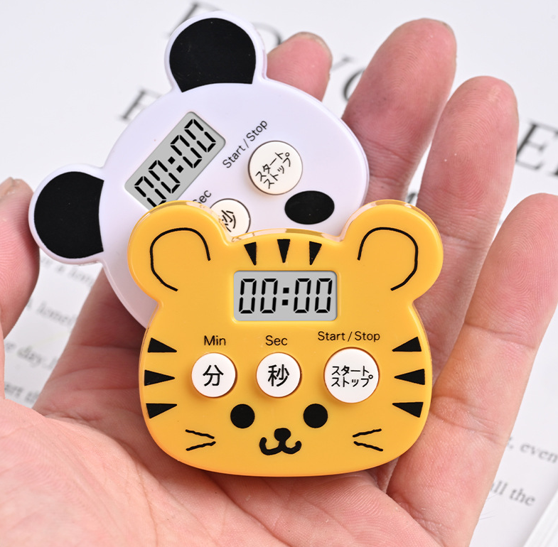 HY-1020 Mini Bear Shape Kitchen Timer Cute Decorative Animal Timer for the Kitchen Made of Plastic