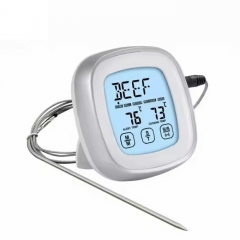 EK8007 ABS LCD Backlight Display Long Wire Oven Digital Food Thermometer With Timer