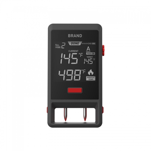 WPR02B 170M Long Range Smart Digital Bluetooth Wireless Kitchen BBQ Meat Cooking Thermometer Grilling Food Screen Magnet Back Metal