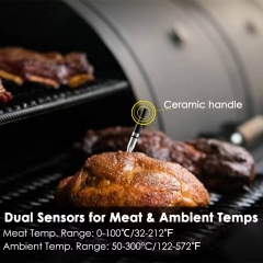 WPR02A 170M Long Range Smart Digital Bluetooth Wireless Kitchen BBQ Meat Cooking Thermometer Grilling Food Screen Magnet Back Metal