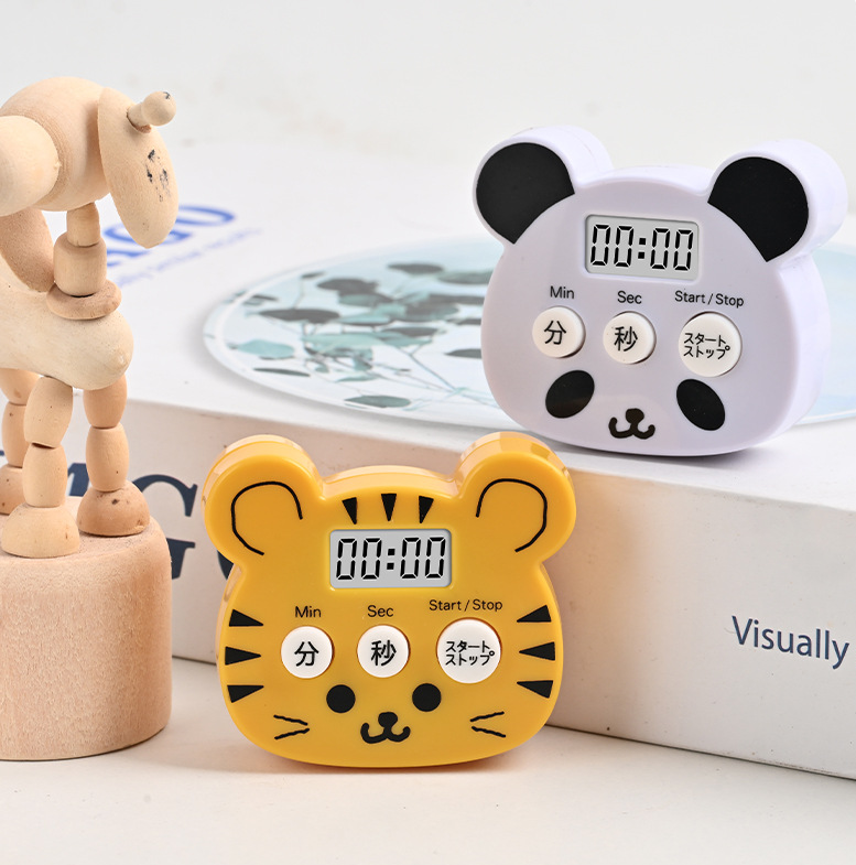 HY-1020 Mini Bear Shape Kitchen Timer Cute Decorative Animal Timer for the Kitchen Made of Plastic