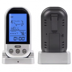 EK8010 LCD Wireless Food Thermometer Kitchen Cooking BBQ Tool Oven Digital Temperature Tester Meter With Stainless Steel Probe