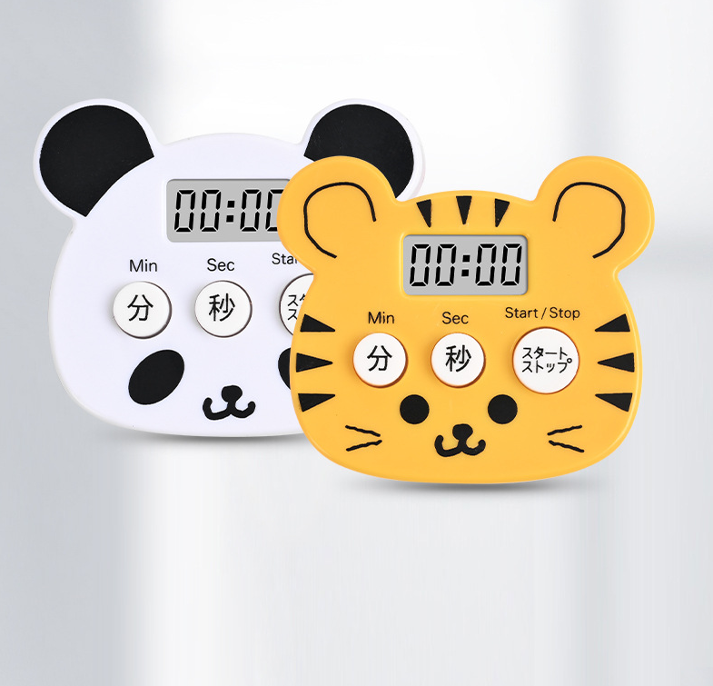HY-1020 Mini Bear Shape Kitchen Timer Cute Decorative Animal Timer for the Kitchen Made of Plastic