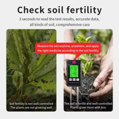 YH-ST03 6-in-1 Multifunctional Soil Tester Digital pH Moisture Fertility Temperature Humidity Light Meter for Garden