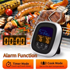 EK8007S Touch Color Screen Kitchen Barbecue Thermometer, Food Thermometer, Digital Timer Thermometer