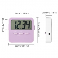 HT-7 Magnetic LED Kitchen Timer Eco-Friendly Battery Powered Cooking Baking Tool Learn Feature Common Appearance Plastic