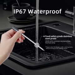 DT-133 Newest Digital Wireless Smart BT Meat Thermometer with Single Probe 820FT Long Range for BBQ/Grill/Oven/Smoker/Rotisserie/Food