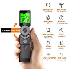 YH-Mini6 ODM Customizable Portable LCD Digital Baking Thermometer Waterproof Kitchen Handheld BBQ Instant Read Battery for
