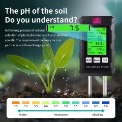 YH-ST03 6-in-1 Multifunctional Soil Tester Digital pH Moisture Fertility Temperature Humidity Light Meter for Garden