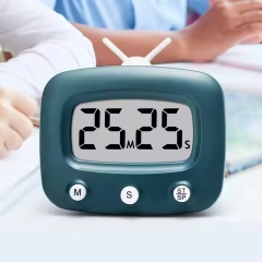 YH-111 Newest TV Shape LCD Digital Screen Clock Kitchen Countdown Timer Mechanical Digital Kitchen Timer