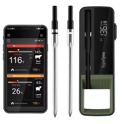 WP04 Long Range Digital Wireless Bluetooth Meat Thermometers Ambient Temperature Kitchen Cook Probe for BBQ Household Thermometer