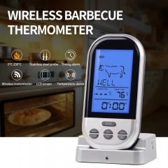 EK8010 LCD Wireless Food Thermometer Kitchen Cooking BBQ Tool Oven Digital Temperature Tester Meter With Stainless Steel Probe