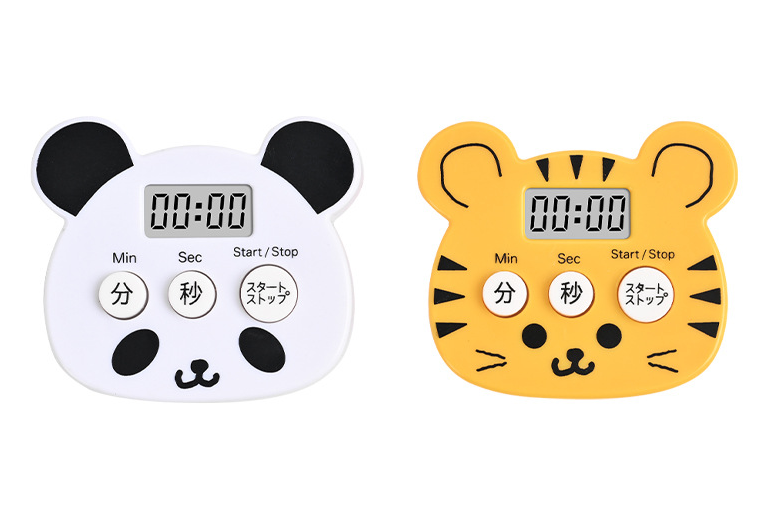 HY-1020 Mini Bear Shape Kitchen Timer Cute Decorative Animal Timer for the Kitchen Made of Plastic