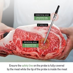 WP04 Long Range Digital Wireless Bluetooth Meat Thermometers Ambient Temperature Kitchen Cook Probe for BBQ Household Thermometer