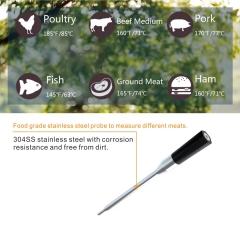 DT-128 New Design Rechargeable Battery Kitchen Probe Digital Wireless BBQ Food Smart Meat Thermometer