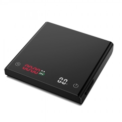 S012 2000g*0.1g Rechargeable Mini Coffee Digital Scale with Timer for Brewing, Accurate Measurement for Espresso & Pour Over 2kg/0.1g