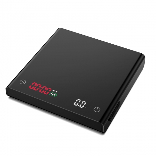 S012 2000g*0.1g Rechargeable Mini Coffee Digital Scale with Timer for Brewing, Accurate Measurement for Espresso & Pour Over 2kg/0.1g