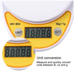 WH-B04 5 kg Kitchen Scales with Bowl Electronic 3 kg Weighing Scale for Food for Home Kitchen Use