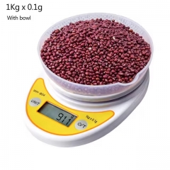 WH-B04 5 kg Kitchen Scales with Bowl Electronic 3 kg Weighing Scale for Food for Home Kitchen Use