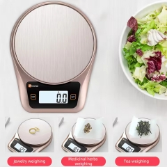 BC-K9 5kg/1g Kitchen Weighing Electronic Scale Bread Baked Food Scale Accurate Gram Kitchen Scale 5000g