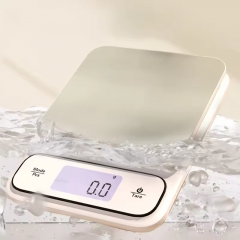 K10 5/10kg 1g Digital Kitchen Scale Fully Waterproof LCD Display Electronic Food Scale Stainless Steel Jewelry Food Scales