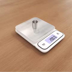 K10 5/10kg 1g Digital Kitchen Scale Fully Waterproof LCD Display Electronic Food Scale Stainless Steel Jewelry Food Scales
