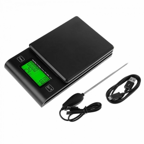 YH-304 2000g/1g Kitchen Scale With Temperature Measuring Probe and Timer Customized OEM Coffee Scale