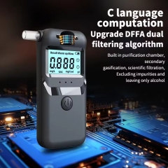 MR997 Alcohol Breathalyzer Tester with Digital Blue LCD Display Grade Accuracy Personal Alcohol Tester for Home Use