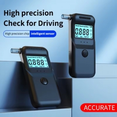 MR997 Alcohol Breathalyzer Tester with Digital Blue LCD Display Grade Accuracy Personal Alcohol Tester for Home Use
