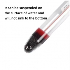 AQU-0T1 Aquarium Thermometer High Precision Aquarium Diving Glass Water Temperature Meter Aquarium Suction Cup Hook Floating Small Fat
