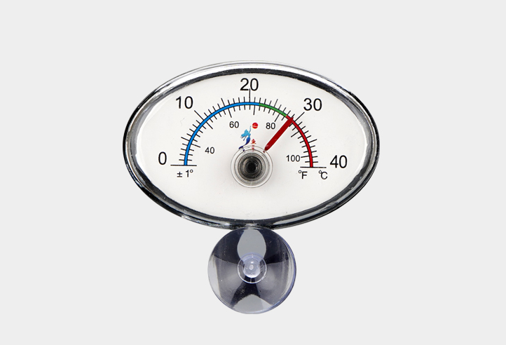 JC-18-C Vertical Aquarium Thermometer Fish Tank Water Temperature Test Fahrenheit Glass Container Accessories