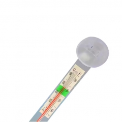 AQU-0T1 Aquarium Thermometer High Precision Aquarium Diving Glass Water Temperature Meter Aquarium Suction Cup Hook Floating Small Fat