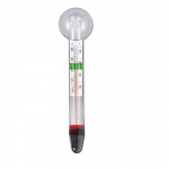 AQU-0T1 Aquarium Thermometer High Precision Aquarium Diving Glass Water Temperature Meter Aquarium Suction Cup Hook Floating Small Fat
