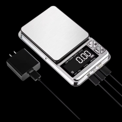 CD-123 1000G 0.01g NEW Wholesale Mini Electronic Pocket Gram Scale Portable Digital Jewelry Gold Scale 500g USB Power Supply