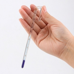 YH-067 J Shape Glass Thermometer Fish Tank Thermometer Aquarium Temperature Aquarium Accessories