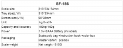 SF-186 180kg Digital Professional Smart Scale Customizable Battery Powered Body Weight Bathroom Scale