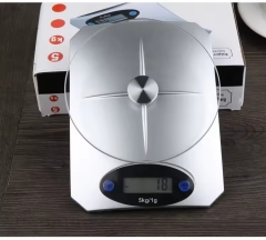 KE-5 5kg/1g Advanced High-quality Hot Selling High-strength Tempered Glass Platform Tempered Glass Digital Kitchen Food Scale 10kg