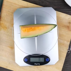 KE-5 5kg/1g Advanced High-quality Hot Selling High-strength Tempered Glass Platform Tempered Glass Digital Kitchen Food Scale 10kg
