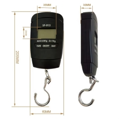 SF-915 50kg 10g Digital Luggage Scale Hook Weighing Machine Electronic Portable Hanging Scale